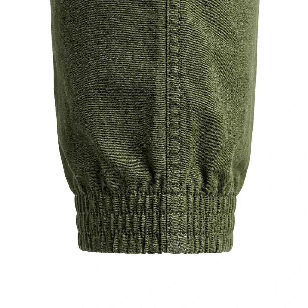 Depart Jogger Slim Vert Militaire — bas de jambe élastiqué, original BirdNova Algérie