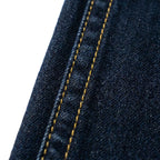 Couture latérale et surpiqûres moutarde du Depart Jean Skinny Bleu — original BirdNova Algérie
