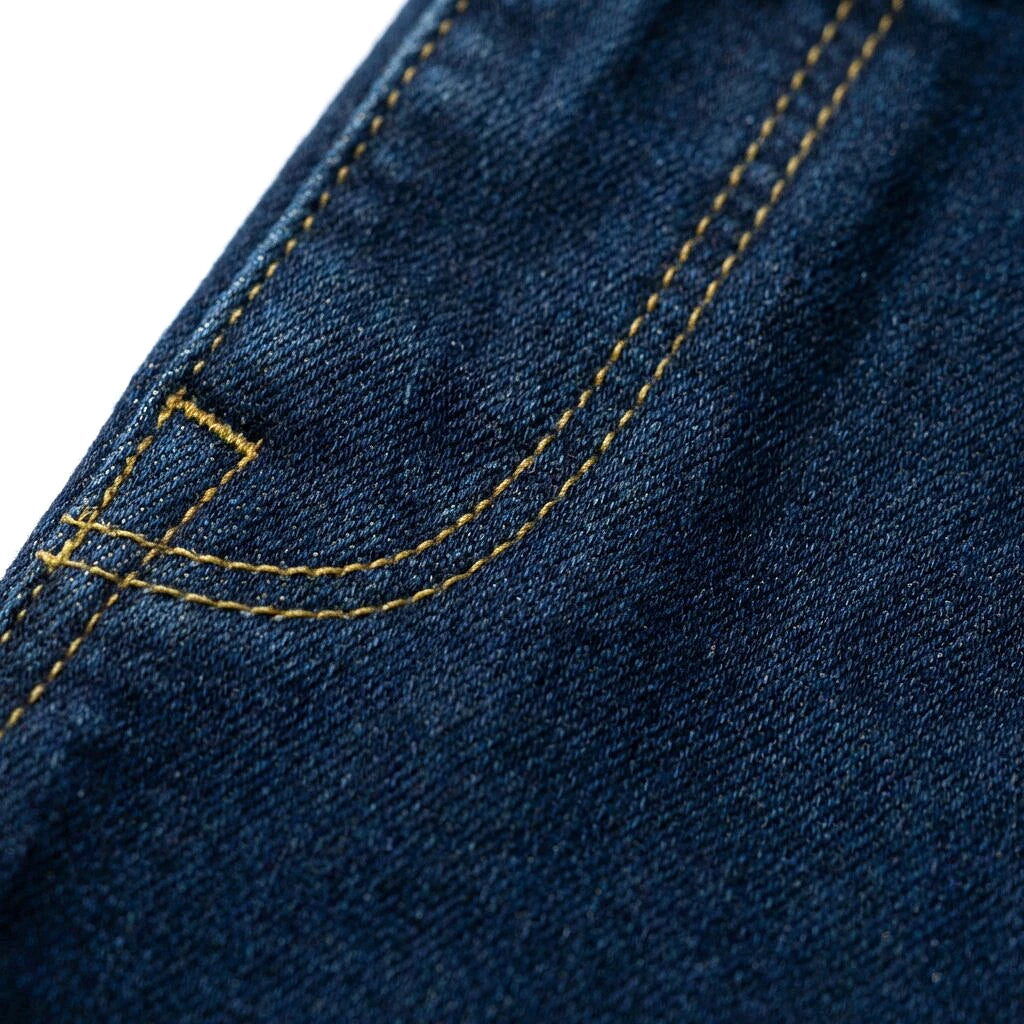 Couture latérale du Depart Jean Slim Bleu Indigo en gros plan — original BirdNova Algérie