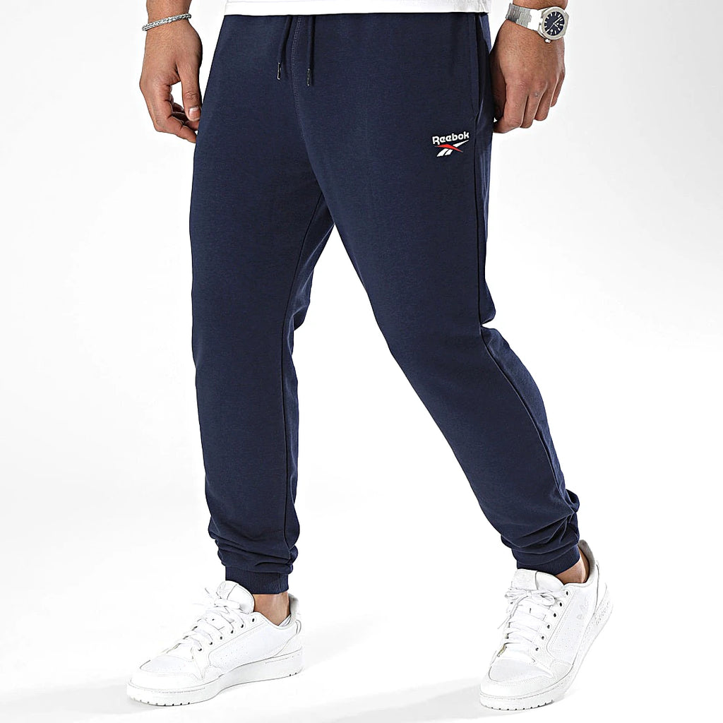 Reebok Jogging Vector Marine Homme de face — jogging original BirdNova Algérie
