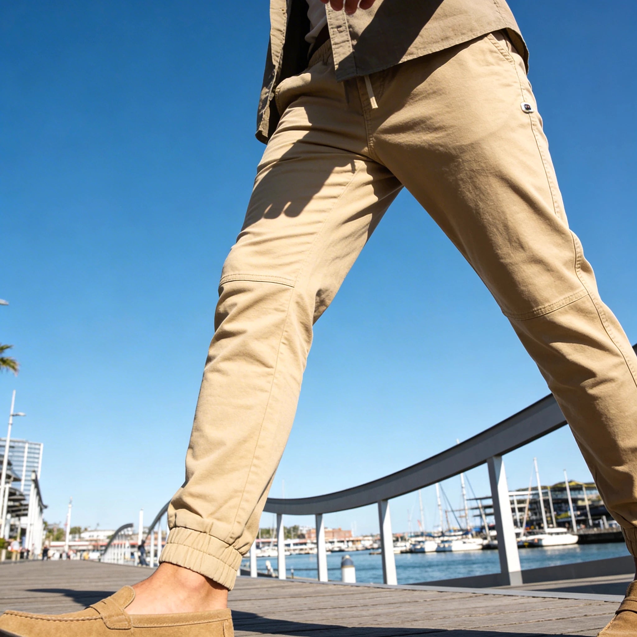 Pantalons Lumberjack Jogger Beige style moderne vêtements homme - BirdNova Algérie