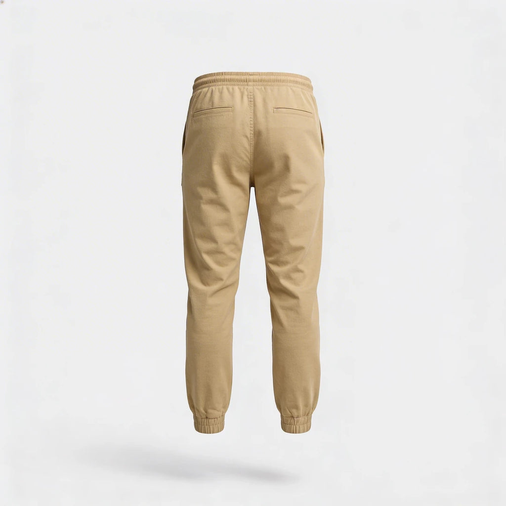 Pantalons Vêtements homme Lumberjack Jogger Beige vue arrière complète fond studio - BirdNova Algérie