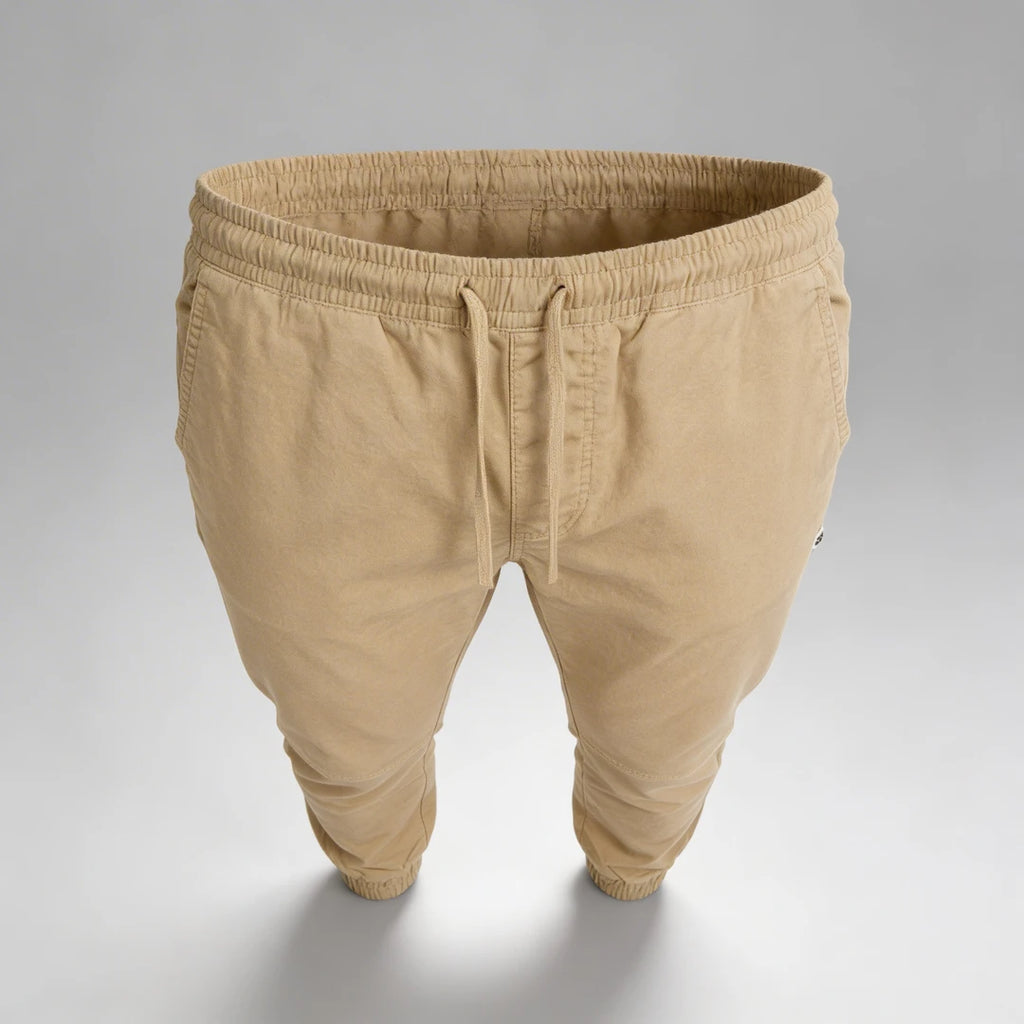 Pantalons Vêtements homme Lumberjack Jogger Beige détail ceinture fond studio - BirdNova Algérie