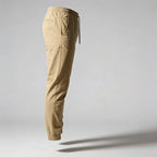 Pantalons Vêtements homme Lumberjack Jogger Beige profil gauche fond studio - BirdNova Algérie