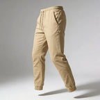 Pantalons Vêtements homme Lumberjack Jogger Beige profil droit fond studio - BirdNova Algérie