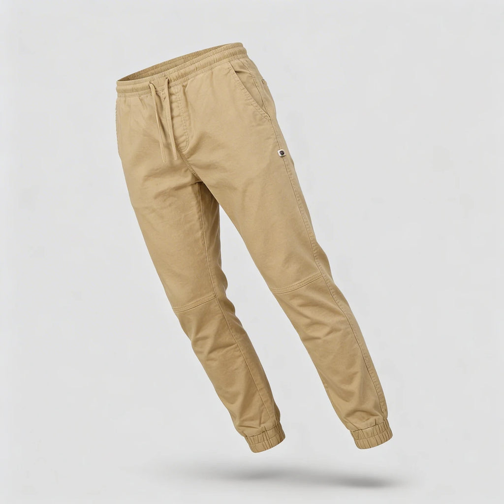 Pantalons Vêtements homme Lumberjack Jogger Beige vue trois-quarts fond studio - BirdNova Algérie