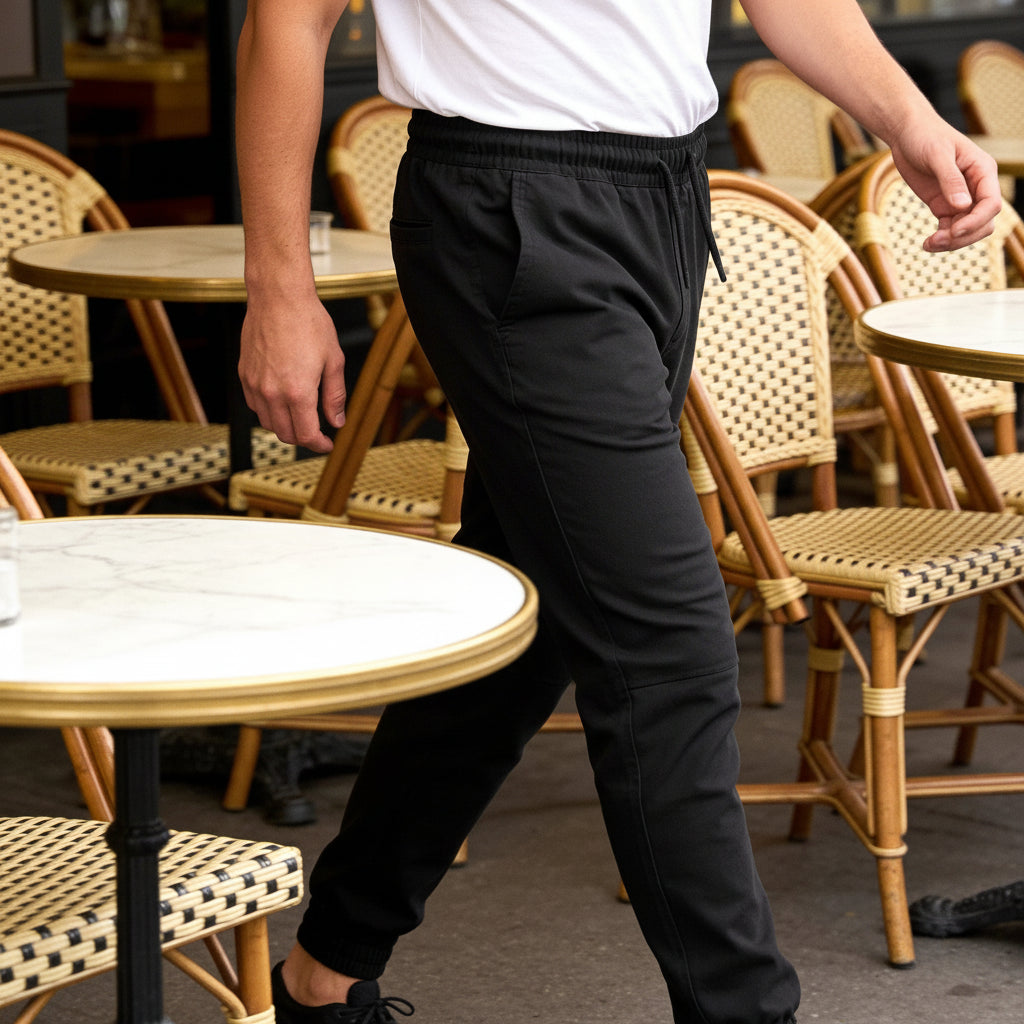 Pantalons Lumberjack Jogger Black coupe ajustée vêtements homme - BirdNova Algérie