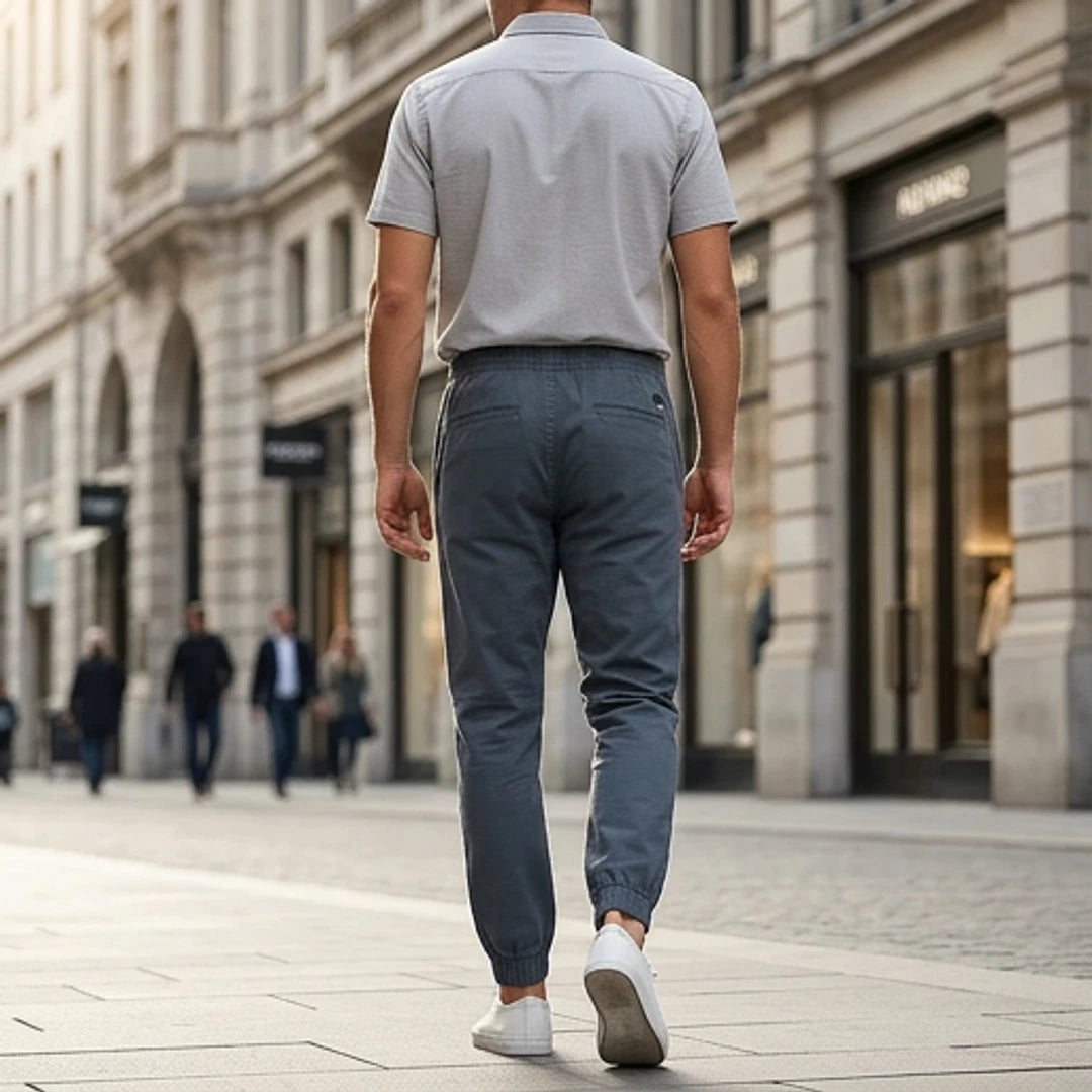 Pantalons Vêtements homme Lumberjack Jogger Dgy vue arrière complète en situation - BirdNova Algérie