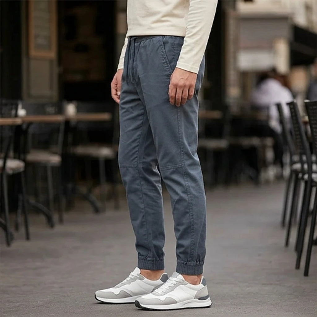 Pantalons Vêtements homme Lumberjack Jogger Dgy profil gauche en situation - BirdNova Algérie