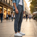 Pantalons Vêtements homme Lumberjack Jogger Dgy profil droit en situation - BirdNova Algérie