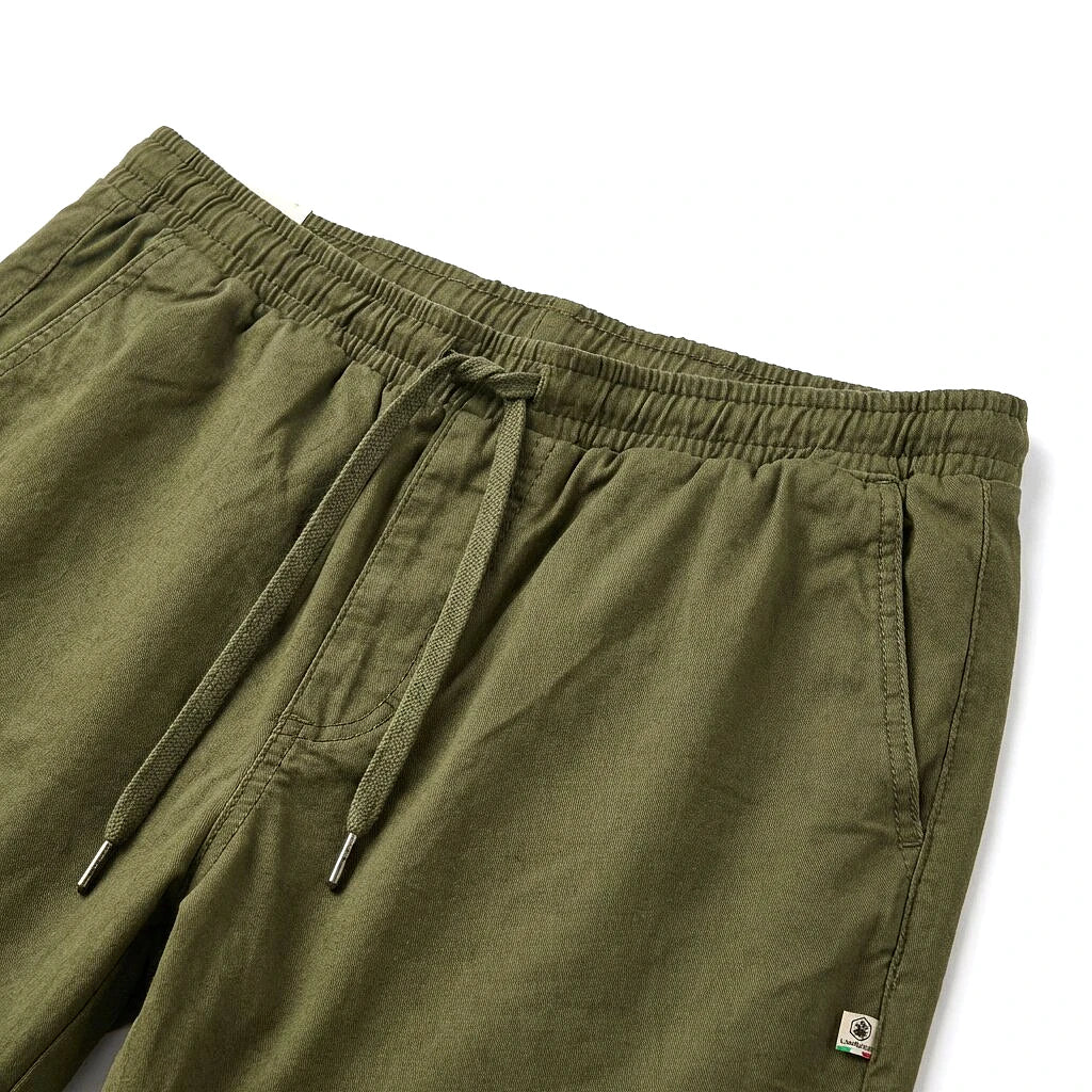 Pantalons Vêtements homme Lumberjack Jogger Kaki détail taille élastique et cordon - BirdNova Algérie