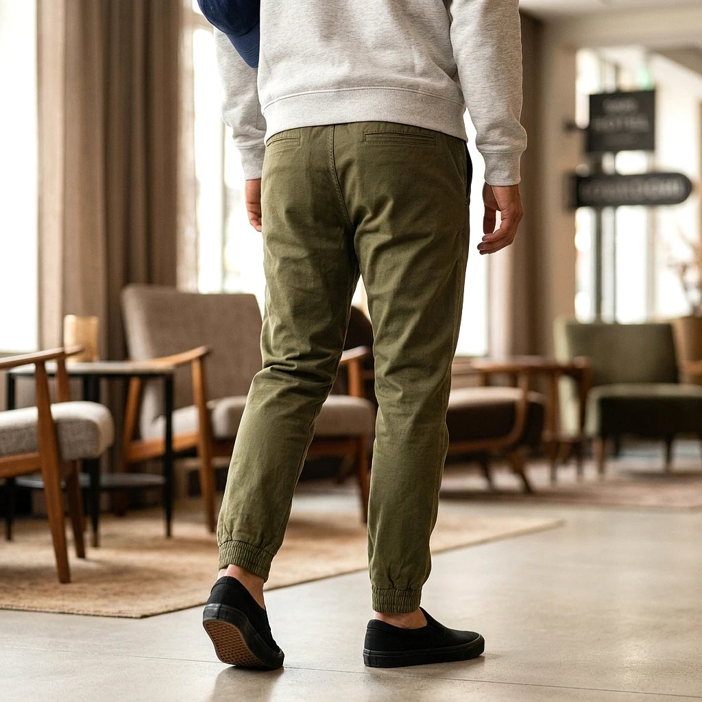 Pantalons Lumberjack Jogger Kaki coupe ajustée vêtements homme - BirdNova Algérie