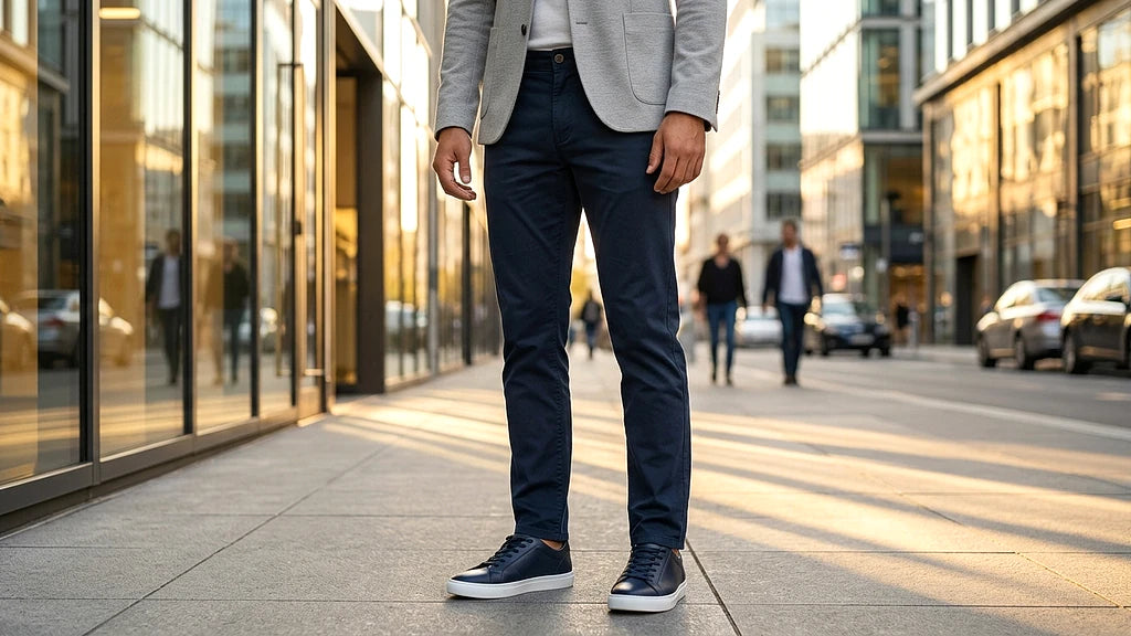 Pantalons Lumberjack Jogger Navy porté avec élégance vêtements homme - BirdNova Algérie