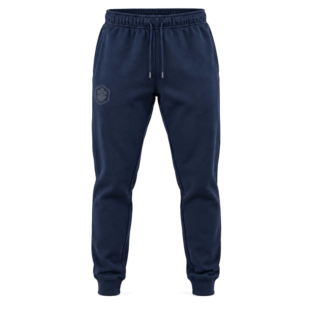 Lumberjack Jogging Bleu Marine Homme, vue de face avec emblème ton sur ton, BirdNova Algérie