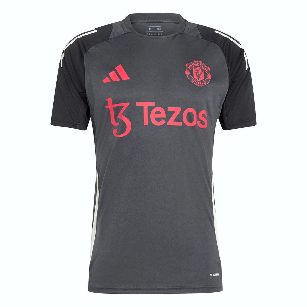 Maillot Manchester United entraînement gris anthracite de face — BirdNova Algérie