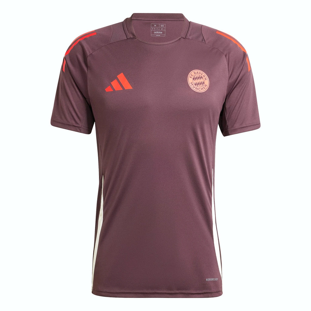 Adidas Maillot Bayern Prune Homme, vue de face à plat, BirdNova Algérie
