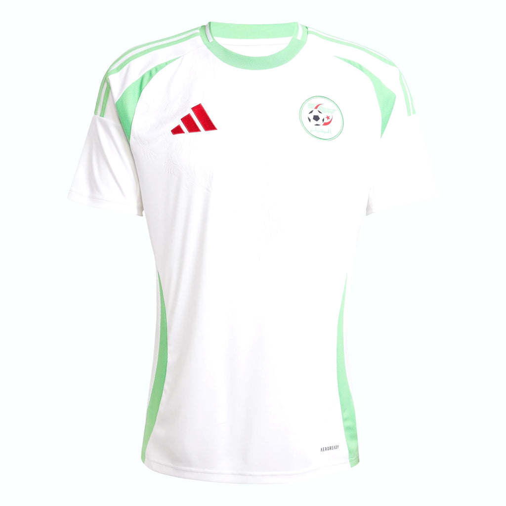 Maillot domicile Algérie 24 blanc et vert menthe de face — BirdNova Algérie