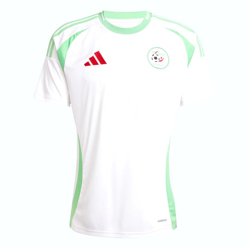 Maillot domicile Algérie 24 blanc et vert menthe de face — BirdNova Algérie