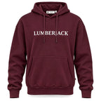 Lumberjack Hoodie Bordeaux Homme — vue de face, original BirdNova Algérie