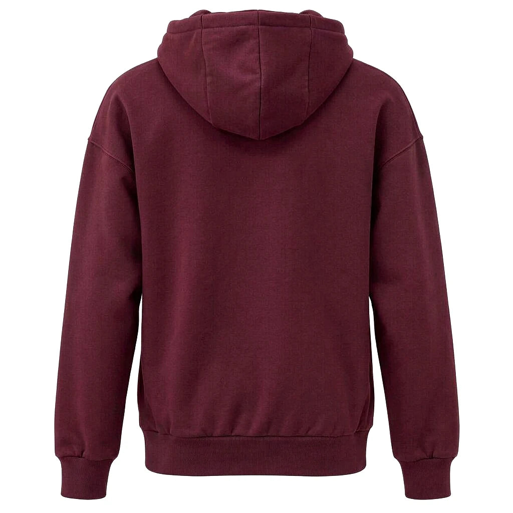 Lumberjack Hoodie Bordeaux — vue de dos avec capuche, original BirdNova Algérie