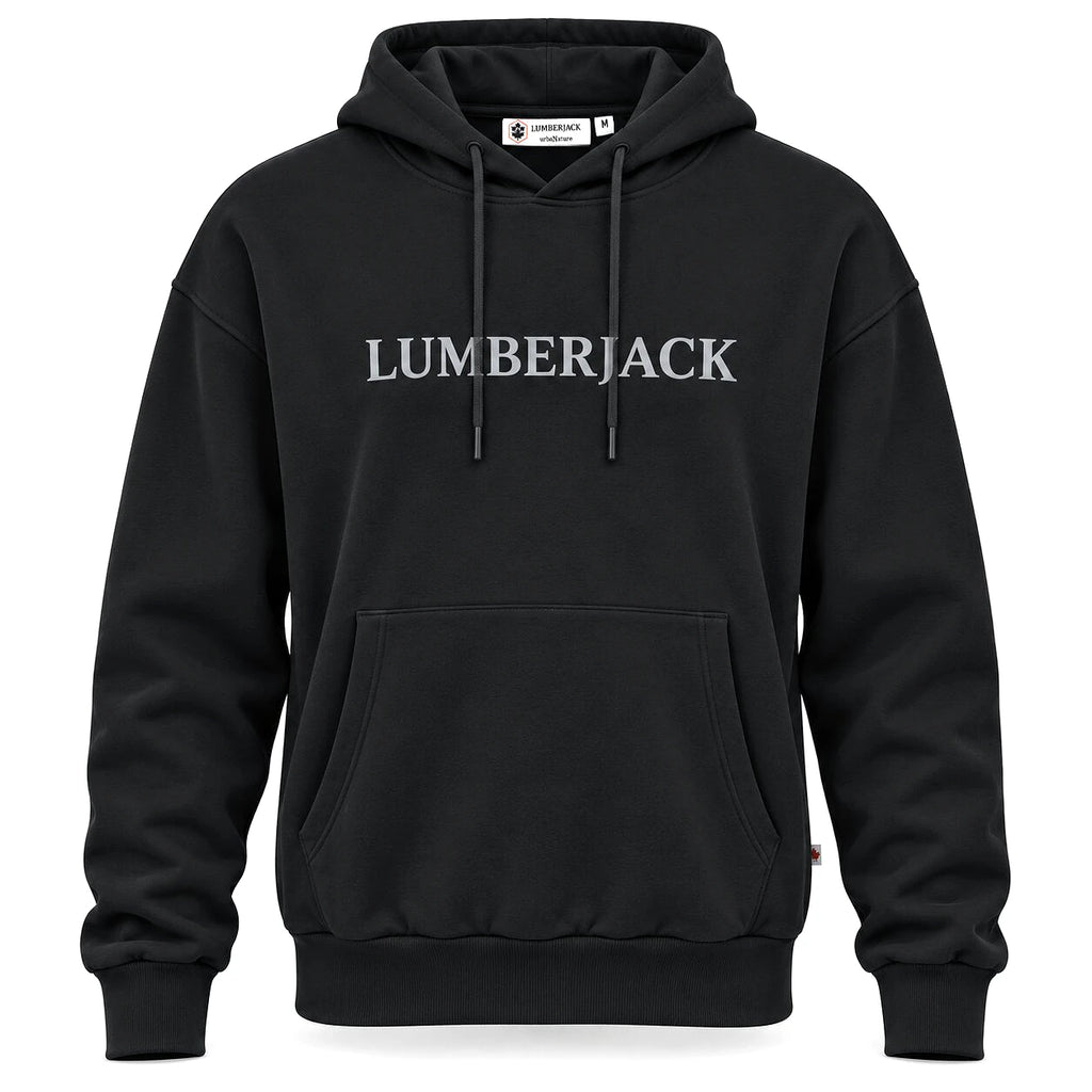 Lumberjack Hoodie Noir Homme — vue de face, original BirdNova Algérie