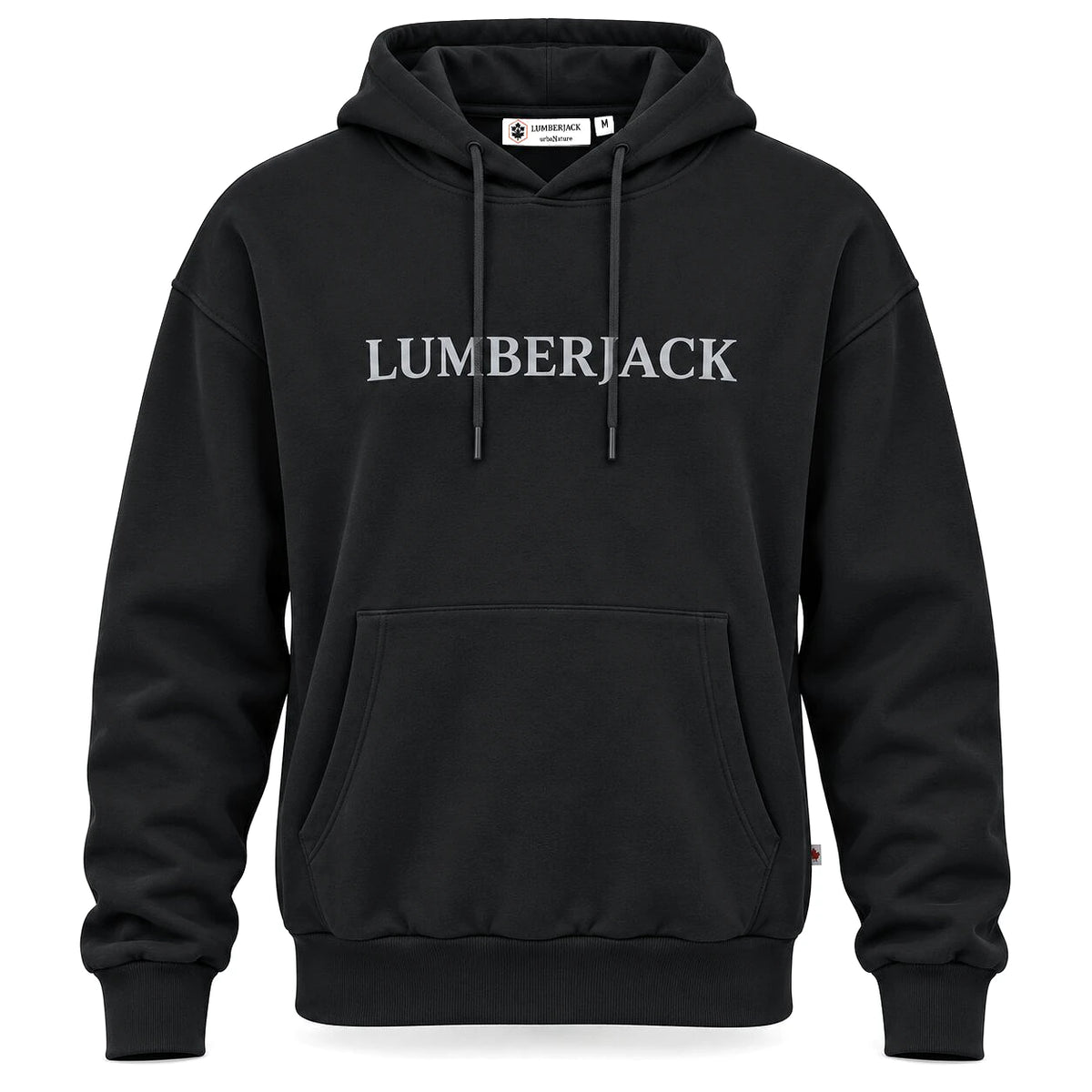 Lumberjack Hoodie Noir Homme — vue de face, original BirdNova Algérie