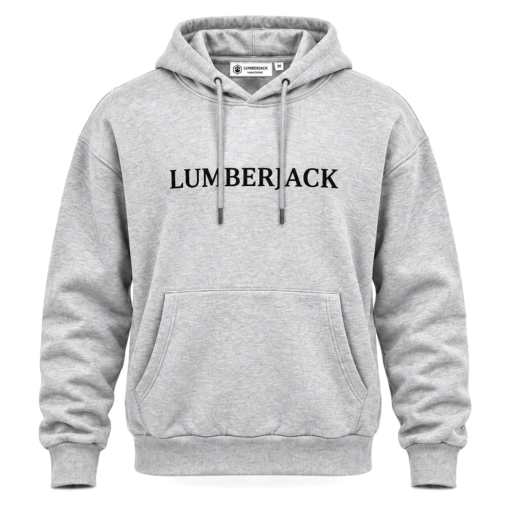 Lumberjack Hoodie Gris Chiné Homme — vue de face, original BirdNova Algérie