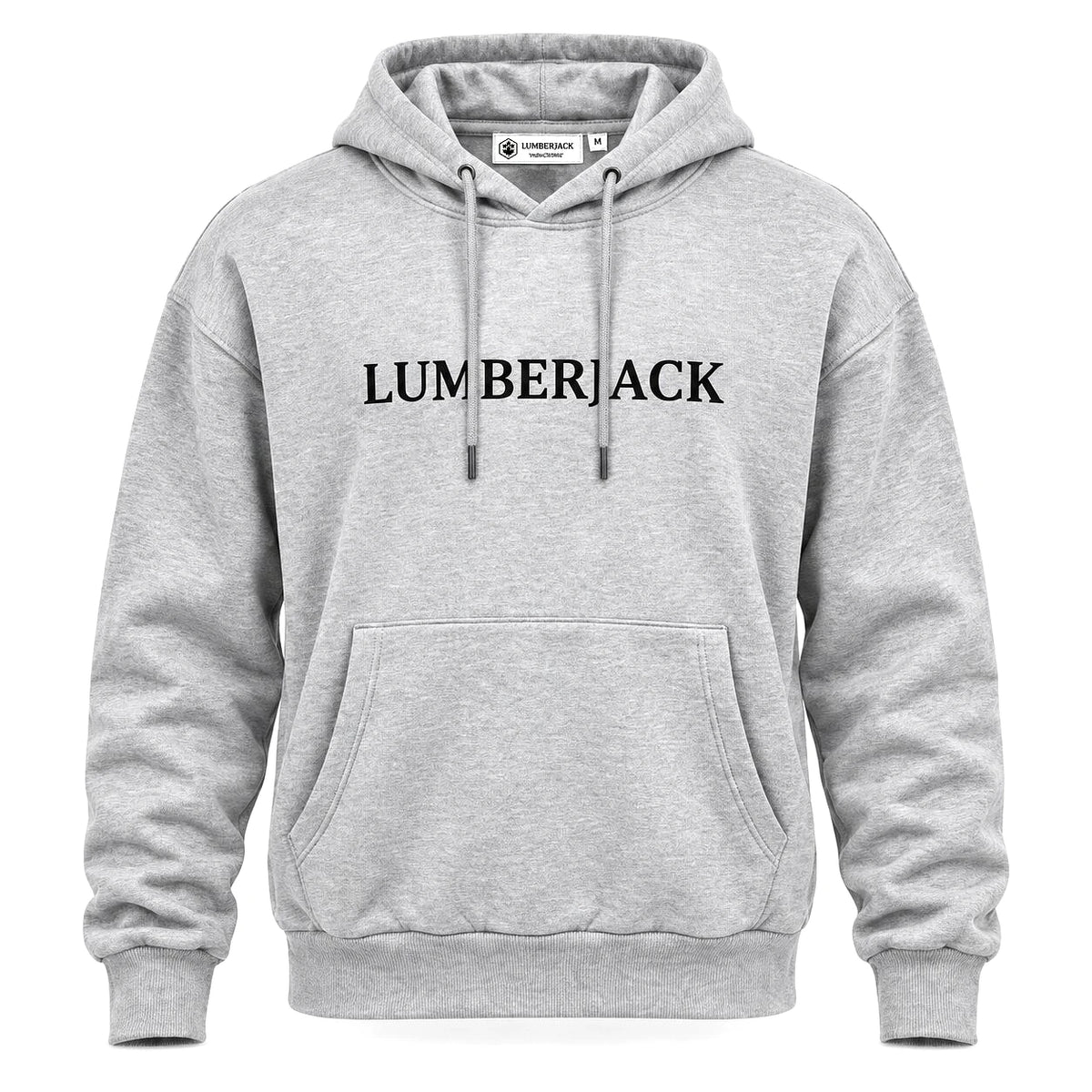 Lumberjack Hoodie Gris Chiné Homme — vue de face, original BirdNova Algérie