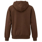 Lumberjack Hoodie Marron — vue de dos avec capuche, original BirdNova Algérie