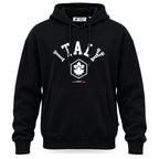 Lumberjack Hoodie Italy Noir Homme — vue de face avec lettrage ITALY, original BirdNova Algérie