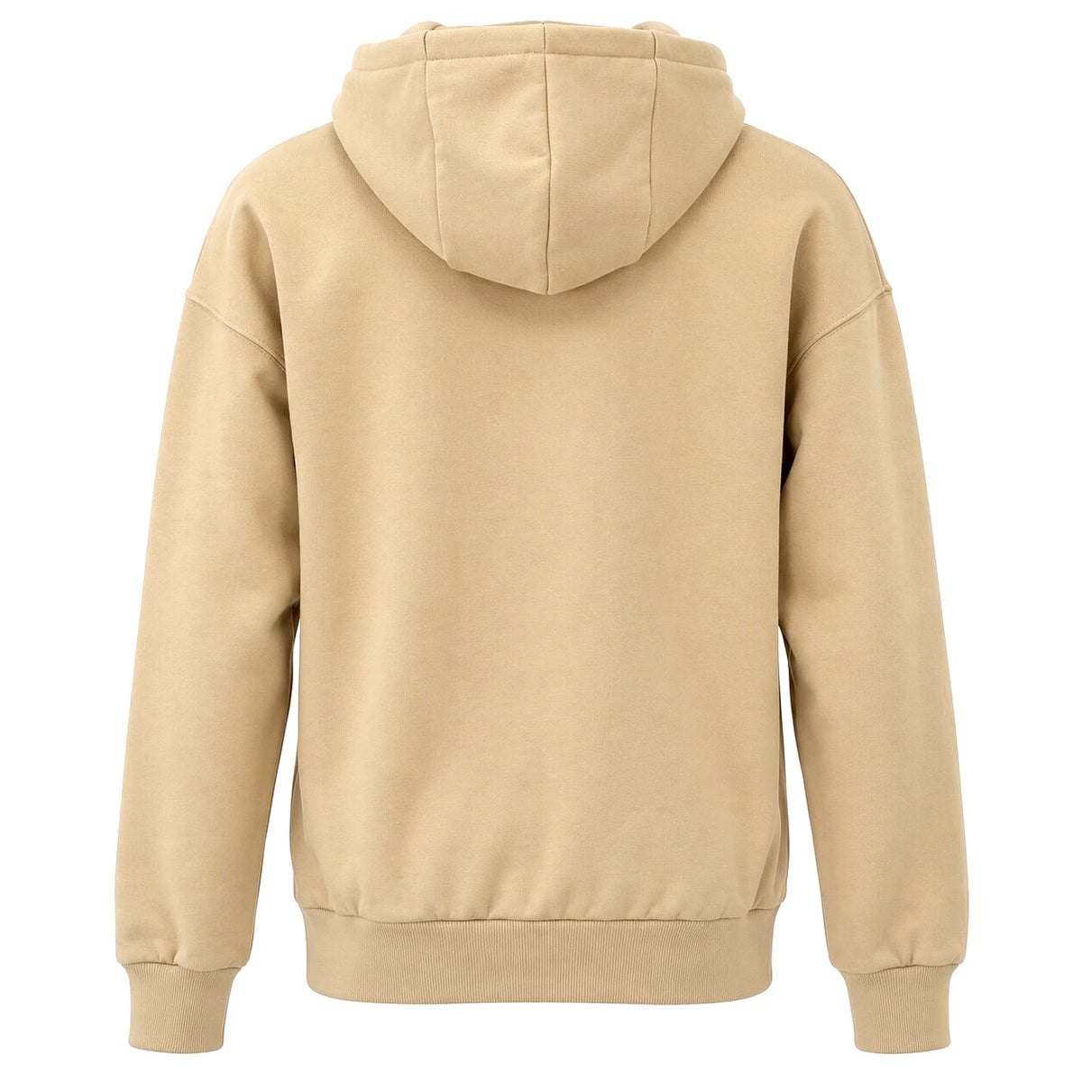 Lumberjack Hoodie Beige Sable — vue de dos avec capuche, original BirdNova Algérie