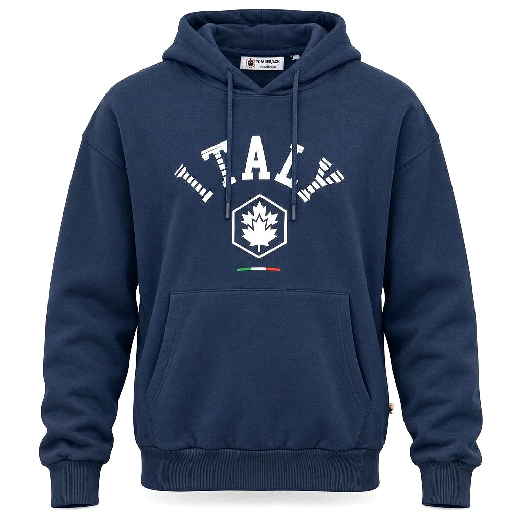 Lumberjack Hoodie Italy Bleu Marine Homme — vue de face, original BirdNova Algérie