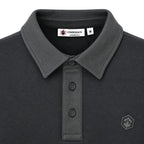 Lumberjack Polo Manches Longues Gris — col ton sur ton et étiquette, original BirdNova Algérie