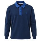 Lumberjack Polo Manches Longues Bleu Marine Homme — vue de face, original BirdNova Algérie