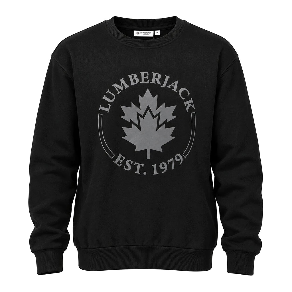 Lumberjack Sweat Shirt Noir Homme — vue de face avec émblème, original BirdNova Algérie