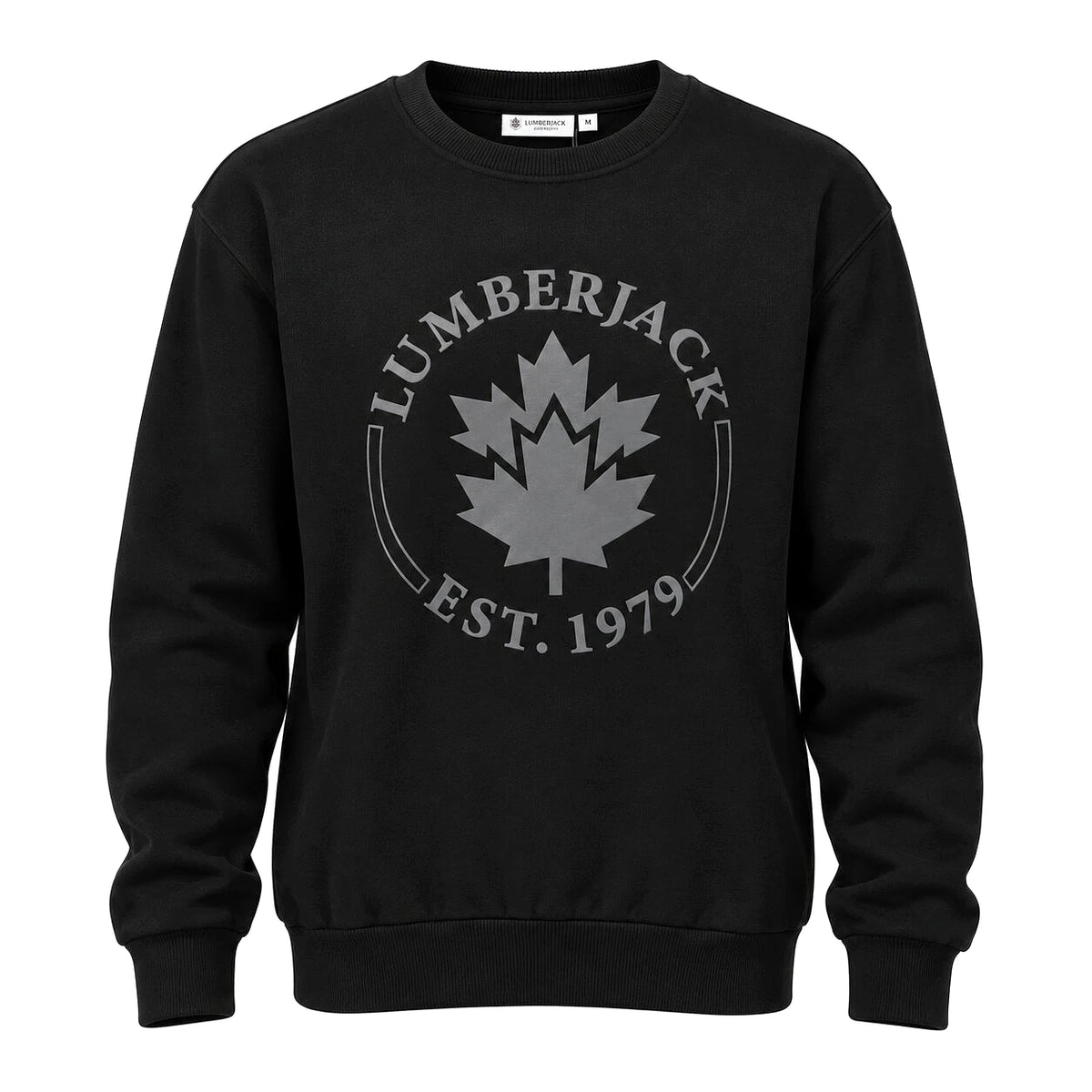 Lumberjack Sweat Shirt Noir Homme — vue de face avec émblème, original BirdNova Algérie
