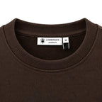 Lumberjack Sweat Shirt Marron — col rond côtelé et étiquette en gros plan, original BirdNova Algérie