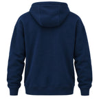 Lumberjack Zip Hoodie Bleu Marine — vue de dos avec capuche, original BirdNova Algérie