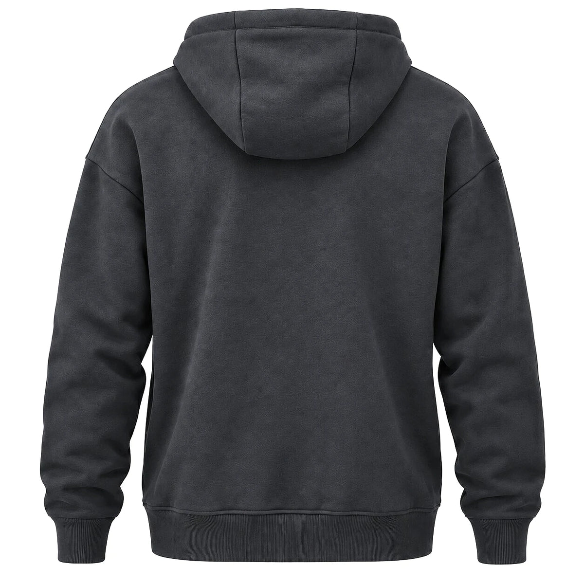 Lumberjack Zip Hoodie Gris Anthracite — vue de dos avec capuche, original BirdNova Algérie