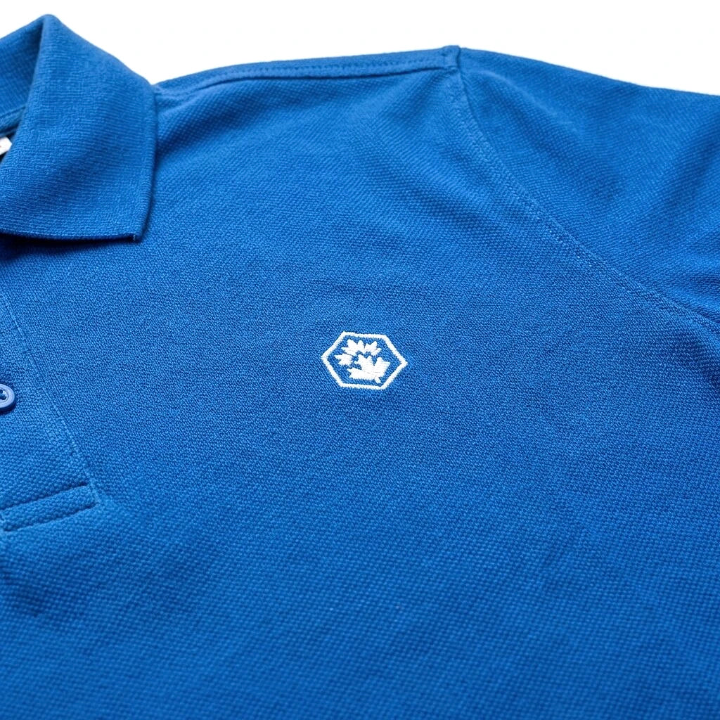 Lumberjack Polo Essentials Bleu — détail logo brodé, original BirdNova Algérie