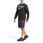 Reebok Sweat Noir, vue en pied avec short, BirdNova Algérie