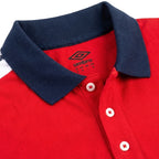 Umbro Polo Rouge — col marine et patte à boutons, original BirdNova Algérie