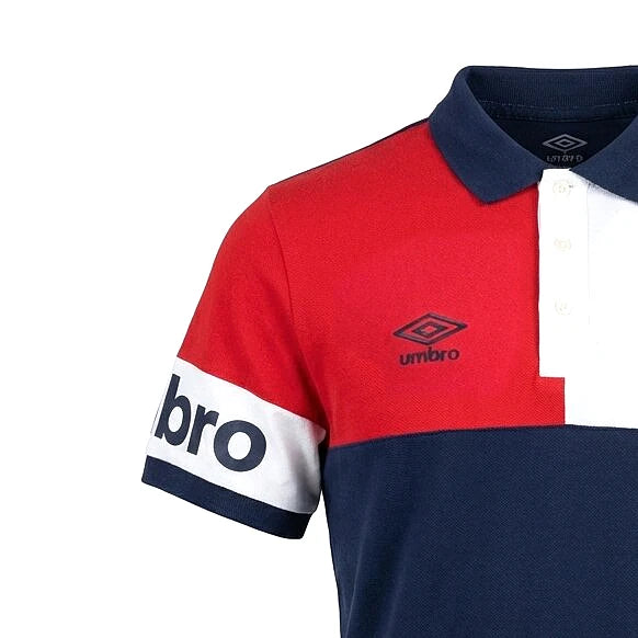 Umbro Polo Colorblock — manche et grand logo Umbro, original BirdNova Algérie