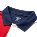 Umbro Polo Colorblock — col marine et patte à boutons, original BirdNova Algérie
