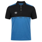 Umbro Polo Color-Block Noir Et Bleu Homme de face — polo original BirdNova Algérie