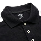 Umbro Polo Noir — col et patte à boutons, original BirdNova Algérie