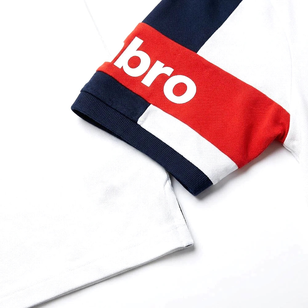 Umbro Polo Blanc — brassard rouge Umbro sur la manche, original BirdNova Algérie