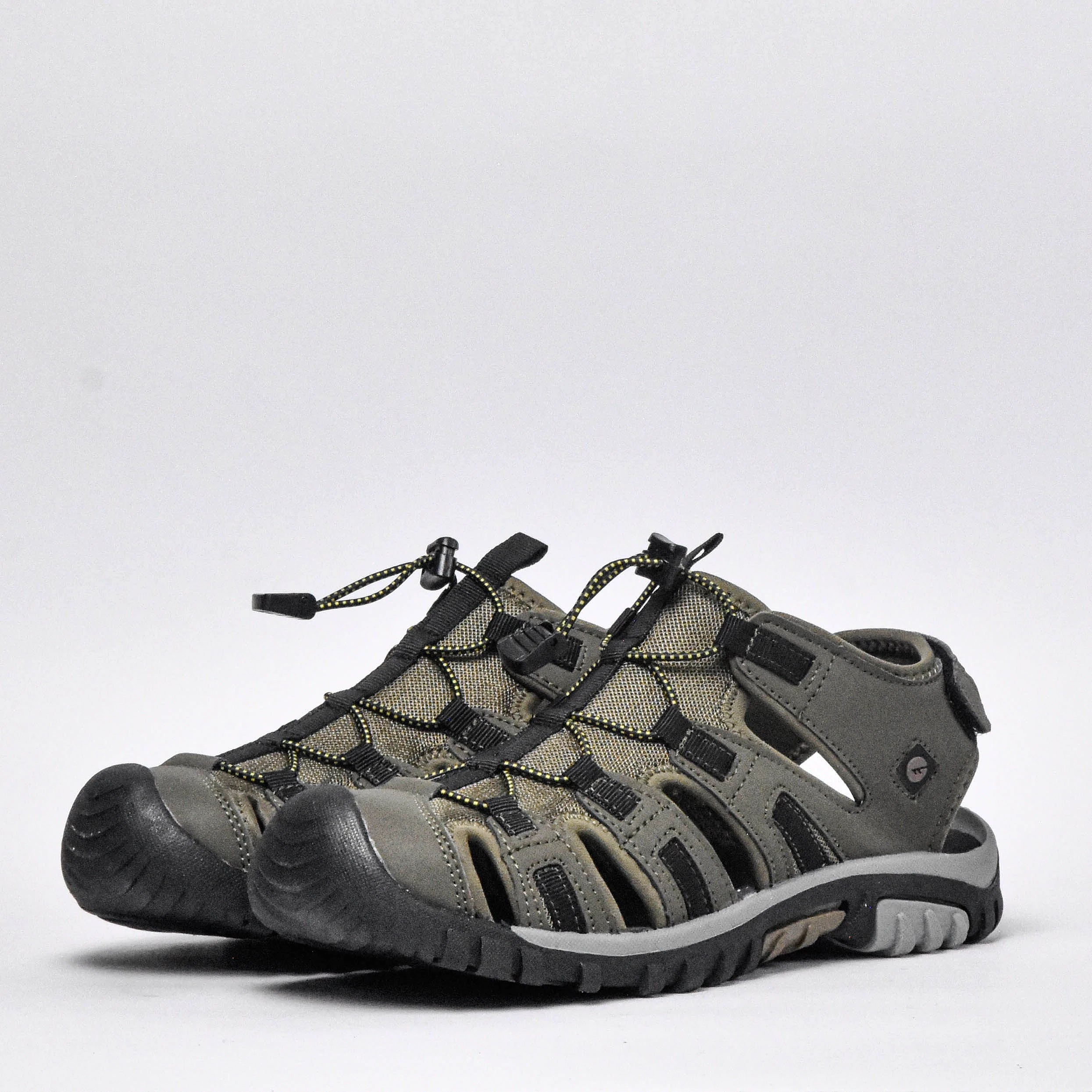 Sandales Hommes Hi-tec Cove Sport Military Olive-Black vue trois-quarts - BirdNova Algérie