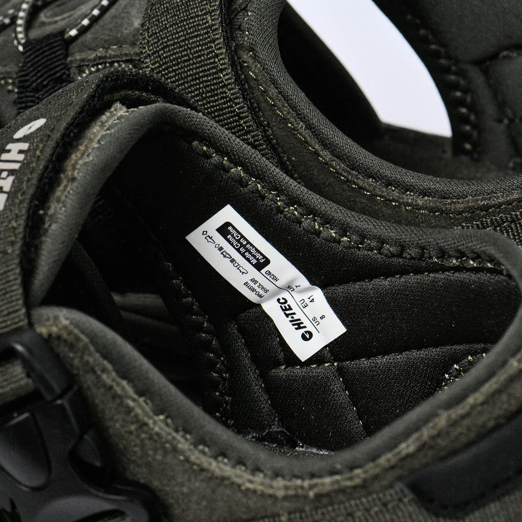Sandales Hommes Hi-tec Cove Sport Military Olive-Black détail étiquette intérieure - BirdNova Algérie