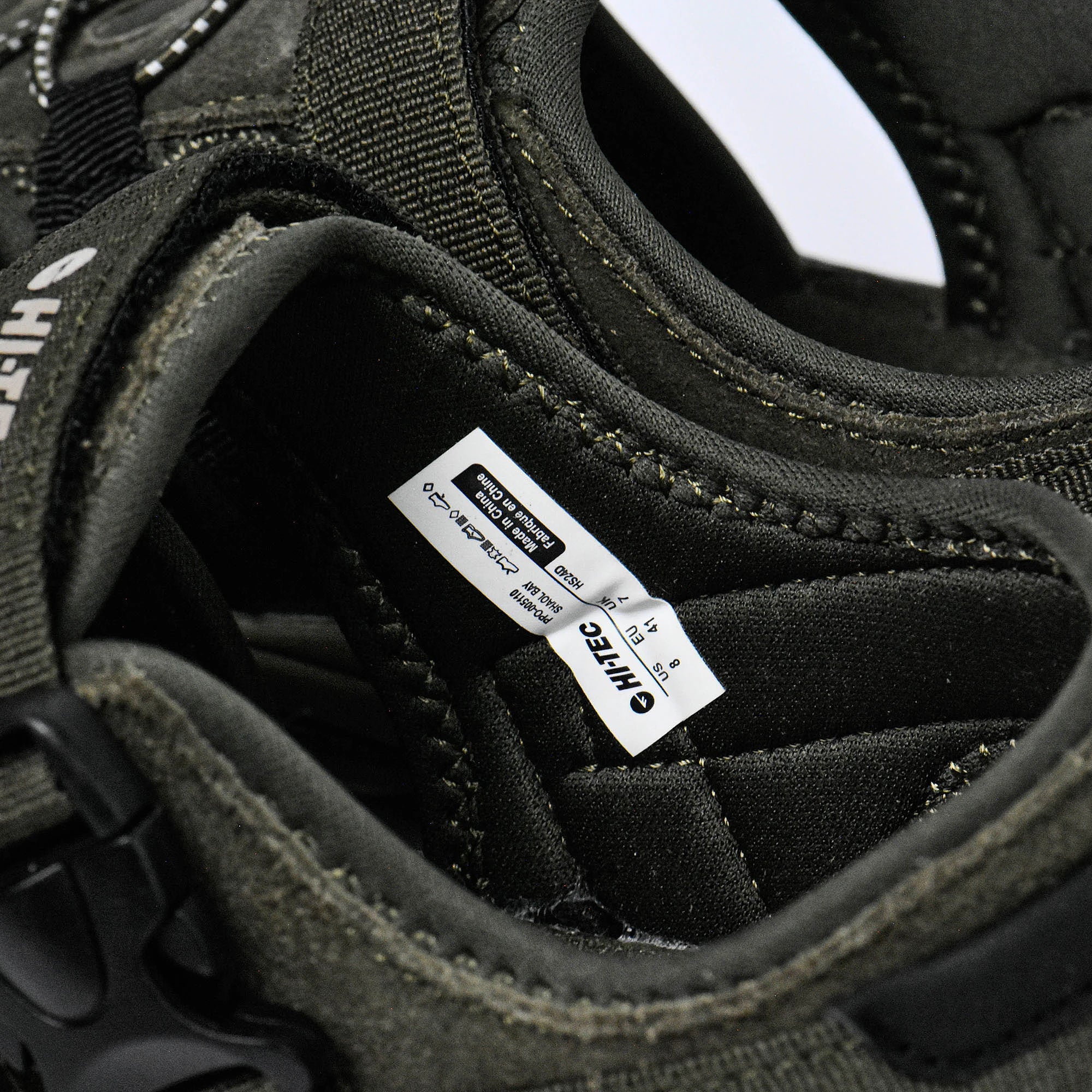 Sandales Hommes Hi-tec Cove Sport Military Olive-Black détail étiquette intérieure - BirdNova Algérie